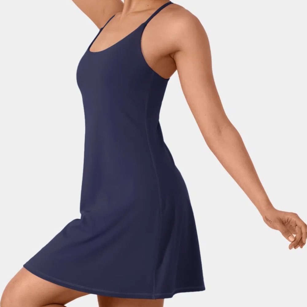 HALARA Navy Blue Mini Dress